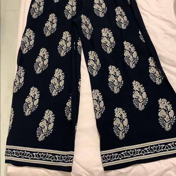 Blue Chiffon Jumpsuit - Picture 2 of 4